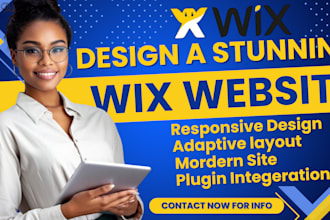 do wix website development design wix landing page wix website design