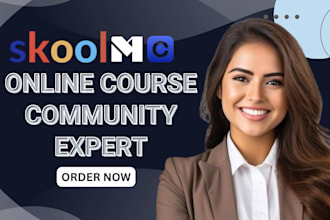 setup skool community skool circle so mighty networks kajabi online course