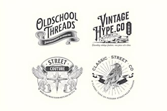 do vintage , retro , classic , hipster badge , outdoor or business logo design