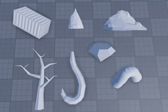 make low poly 3d models for your video game or for you to 3d print