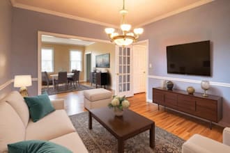 do virtual staging services for real estate and remove existing furniture