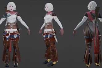 create a custom roblox, minecraft, vrchat, character, avatar, skin, animation