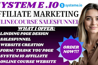 do systeme io online course website systeme io affiliate marketing sales funnel