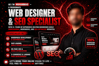 design a responsive wordpress website with SEO optimization