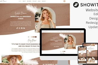 edit showit redesign showit design showit customize showit update showit website
