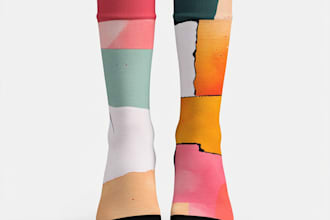 draw a unique socks design