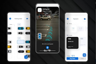 build car parking app, navigation app, car tracking app