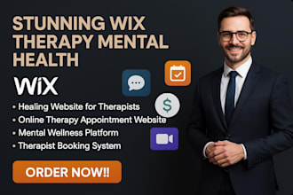 design stunning wix therapy mental health life coaching wellnes website