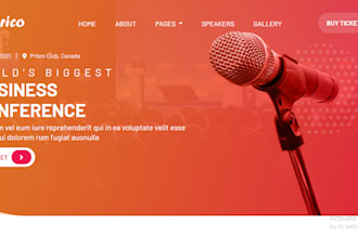 create custom music and event websites