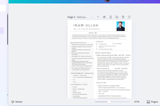 write an ats friendly resume and cover letter with canva or HTML design