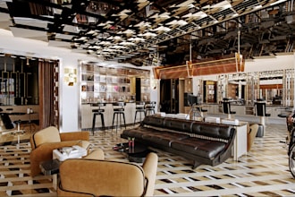 buildup 3d restaurant, gym,spa interior, realistic massage room,sectional saloon