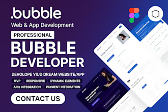 develop bubble website bubble mobile app bubble mvp