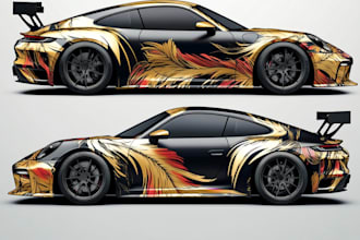 draw awesome car wrap design and vehicle wrap design