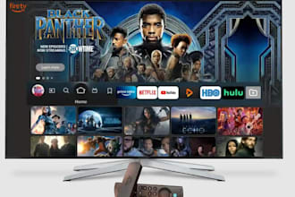 develop live streaming ott app with android TV dashboard and admin panel