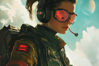 draw sci fi illustration and sci fi art
