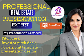 design real estate pitch decks, professional powerpoint, google slides presenta