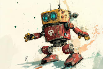 make a warhammer illustration based on your description