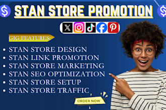 market and advertise your  stan store, stan store seo, stan store sales