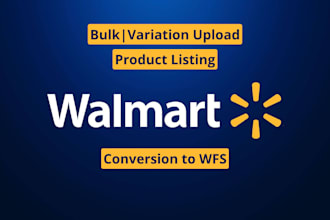 do bulk product upload on walmart wfs