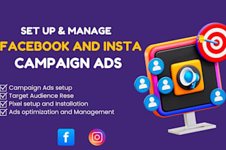 set up instagram and facebook ads campaign for leads and shopify etsy sales