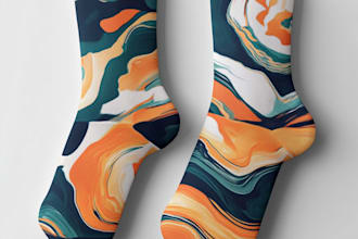custom art and patterned socks for you