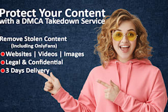 send dmca takedown notices to remove pirated or defaming content