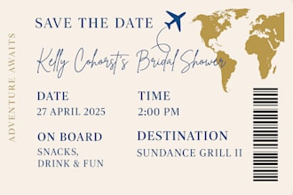 design elegant wedding invitation, baby shower, birthday invites save the date