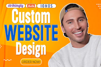 design or redesign professional strikingly, jimdo, ionos, weebly, duda website