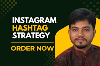 create an instagram growth strategy with content reels, hashtag research