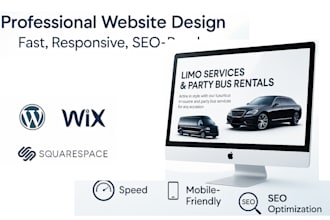 design party bus rentals, limo services booking  website