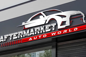 make modern auto detailing, auto repair, automotive logo and any graphics design