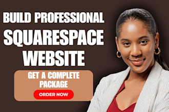 build squarespace website, design or development squarespace website