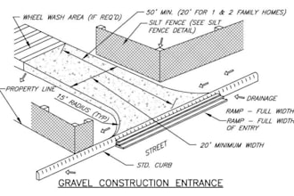 draw grading erosion control drainage plans autocad seal ca stamp drainage plans