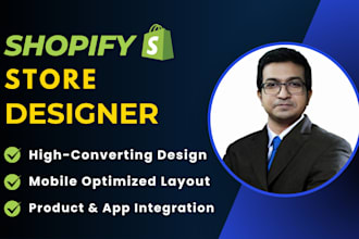 design or redesign your shopify store, website, or dropshipping store