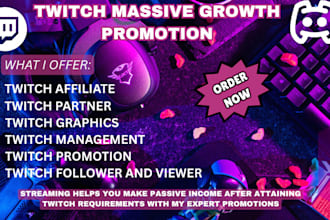 promote your twitch channel for massive growth