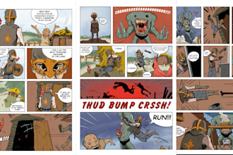 do comic book illustration, comic storyboard, anime manga panel, graphic novels