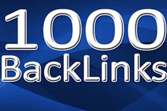 create 1000 backlinks with anchor text for website seo