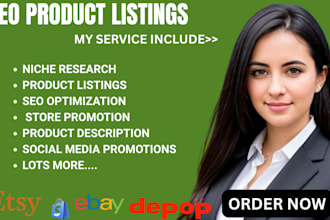 depop product upload etsy product listing ebay dropshipping poshmark promotion