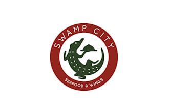 design unique food truck seafood restaurant logo