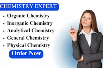 be tutor of chemistry, organic, inorganic, physical, analytical and general