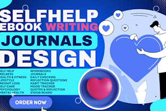 do self help ebook writing, self help journal, printable workbook, mental health