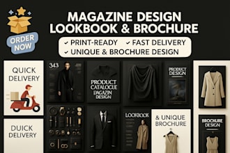 do catalog design, product catalog, booklet or catalogue design, magazine
