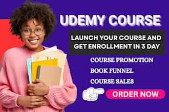 udemy online course promotion book funnel udemy online course promotion to sales