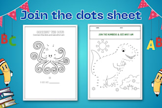 design age appropriate kids worksheets, activity sheets and coloring books