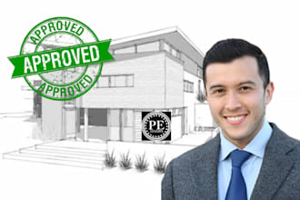 do architectural drawing and stamp, pe stamp, florida stamp for city permit
