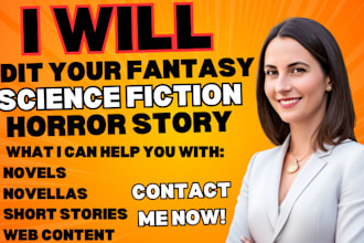 edit your fantasy, science fiction, or horror story