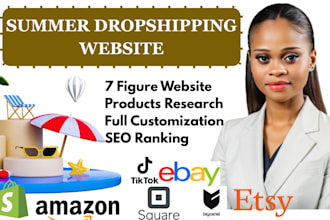 find winning dropshipping products for summer  design summer website onlin store