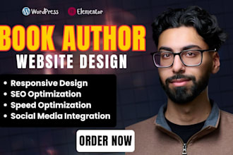 build a book author website, ebook author landing page