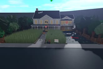 build you a bloxburg suburban house, interior and exterior