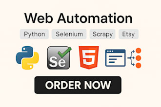 create automated bots, web scraping, browser automation using selenium, scrapy
